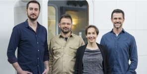 (c) tubics - Das Founder-Team Matthias Posch, Matthias Funk, Claudia Eder und Dieter Rappold